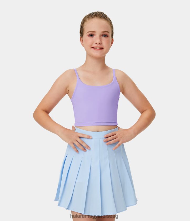 ruházat Halara softlyzero plüss háttámla nélküli vágott tank top-gyerek pasztell lila lány 8FPF801780