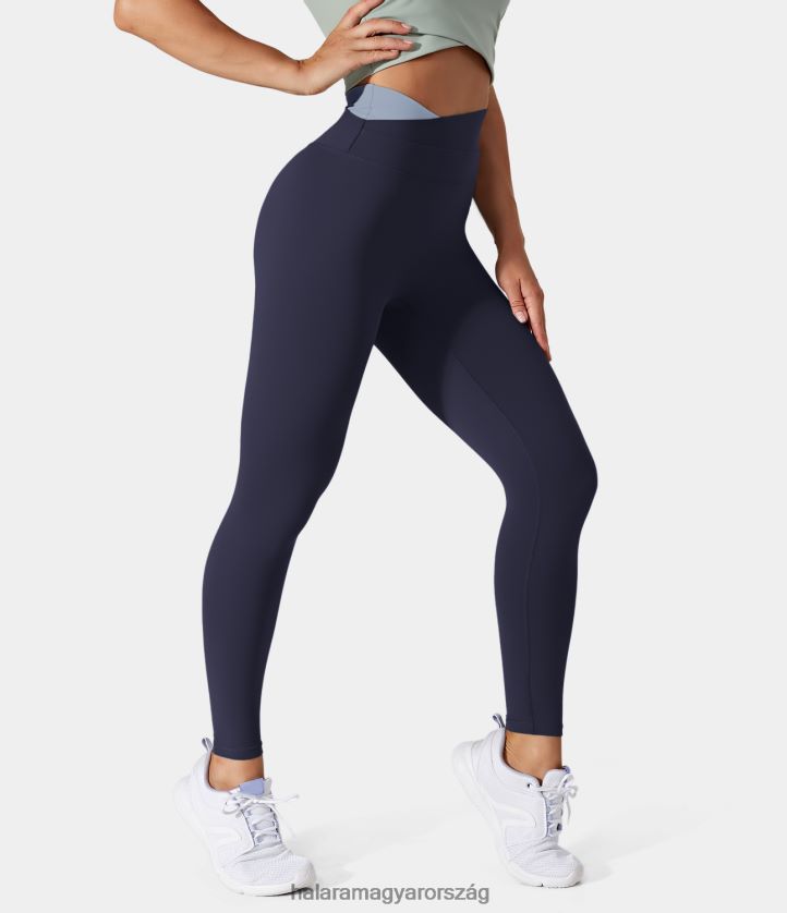 aktív ruházat Halara softlyzero crossover színű blokk leggings pávakabát nők 8FPF801465
