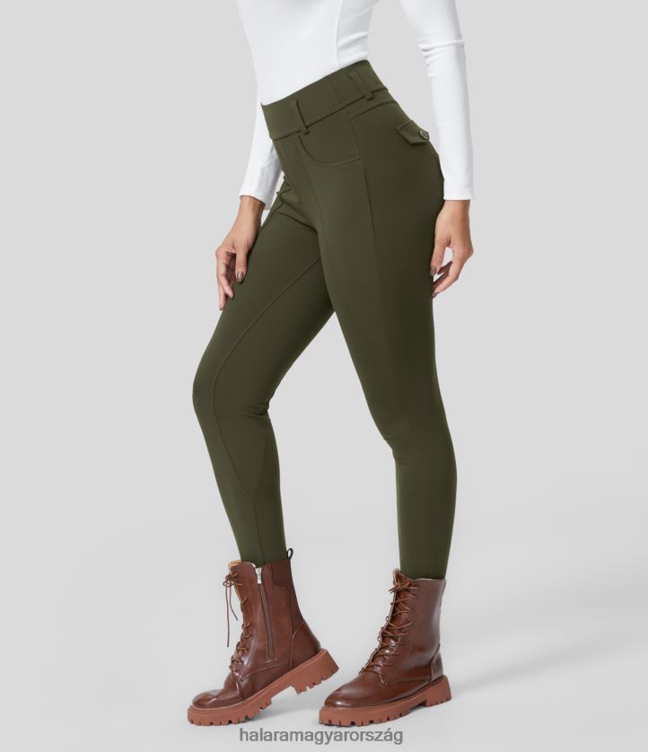 aktív ruházat Halara softlyzero eco magas derekú oldalzseb jóga 7/8 leggings eredeti nők 8FPF801570