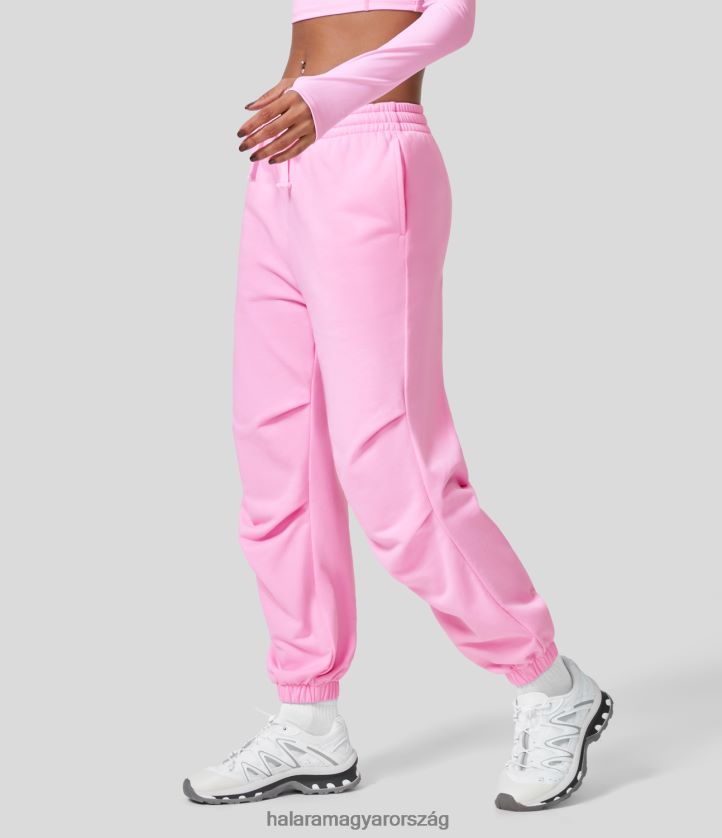 aktív ruházat Halara alacsony magasságú húzózsinóros oldalzseb, domború nappali pamut kocogónadrág rózsaszín puha cukormáz nők 8FPF8082