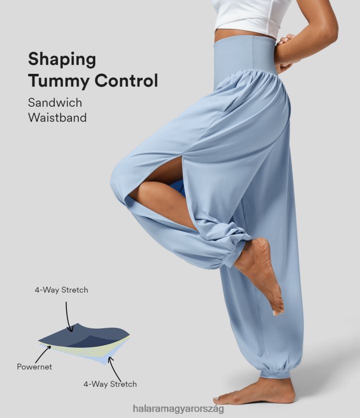 aktív ruházat Halara csuklós magas derekú haskontroll oldalzseb plicated kivágott jóga kocogó angyal elesik nők 8FPF8013