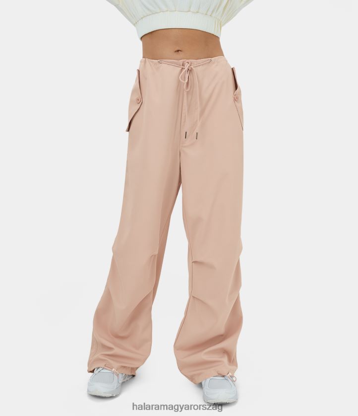 aktív ruházat Halara középen emelkedő húzózsinór több zsebes alkalmi teherszállító kocogó változó homok nők 8FPF8081