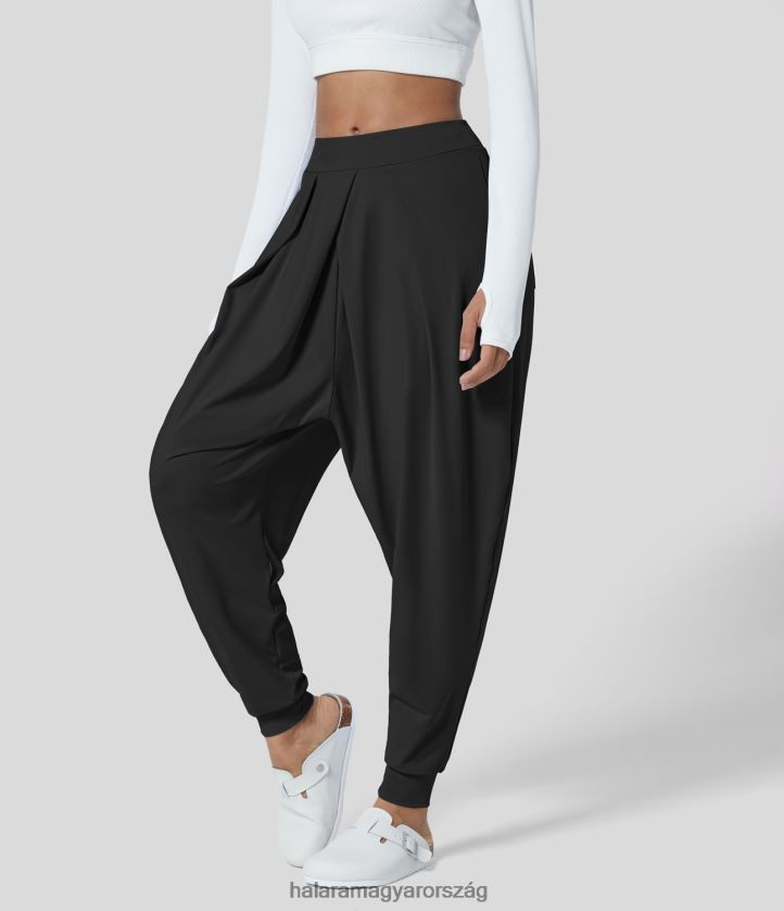 aktív ruházat Halara középen emelkedő plicated több zsebes bokáig érő hárem alkalmi kocogó eredeti nők 8FPF8038