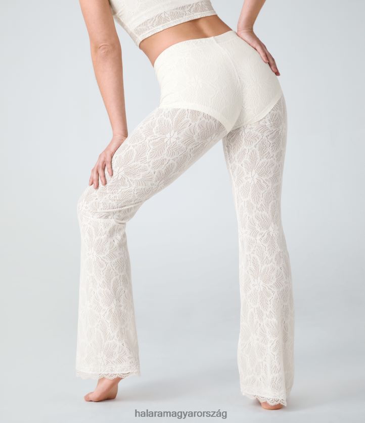 aktív ruházat Halara középen emelkedő 2 az 1-ben csipkés, lezser nadrág fehér nők 8FPF80388