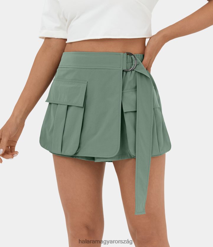 aktív ruházat Halara középen emelkedő öves füles zsebes alkalmi teherhordó nadrág, 2" eredeti nők 8FPF80263