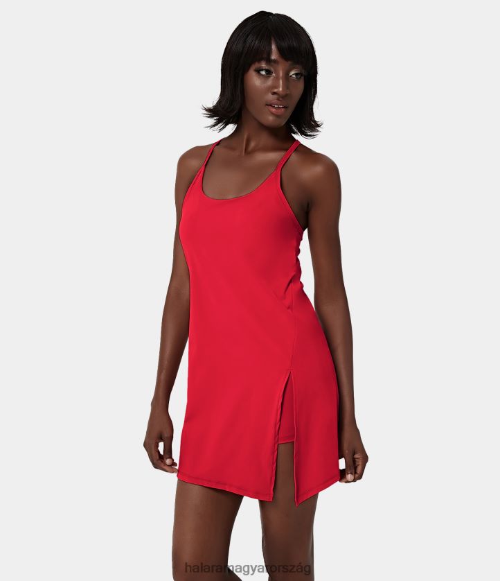 aktív ruházat Halara softlyzero légies háttámla nélküli 2 az 1-ben zsebben hűvös tapintású mini slip tenisz aktív ruha nyalóka nők 8FPF80816