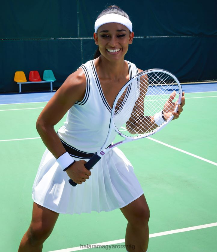 aktív ruházat Halara softlyzero plüss v nyakú színes blokk mini redőzött teniszruha eredeti nők 8FPF80937