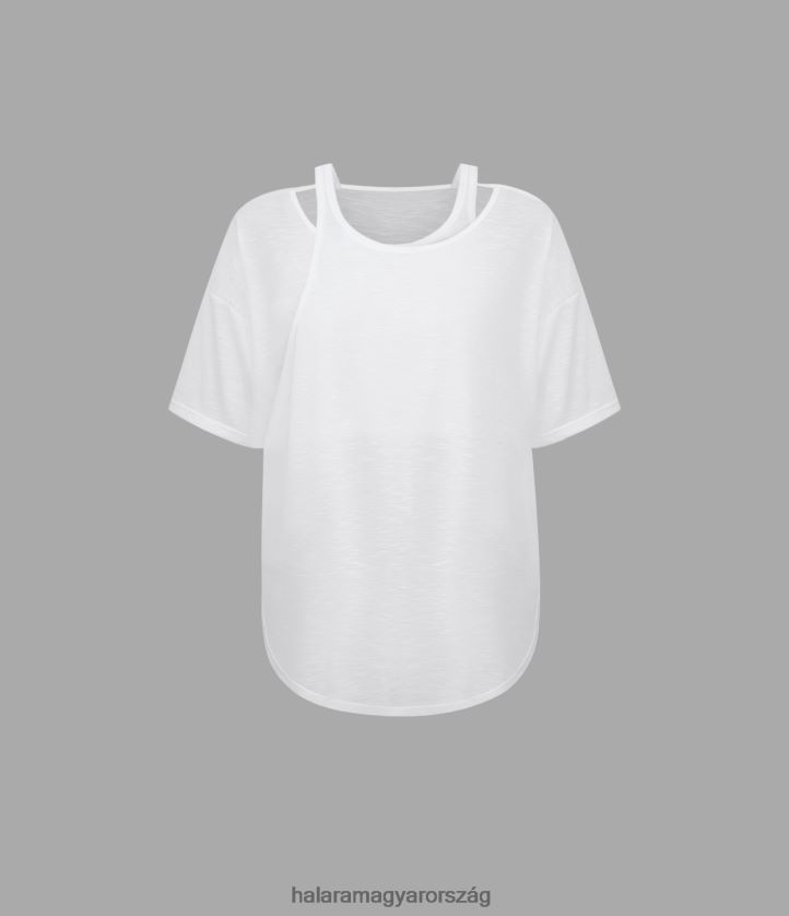 aktív ruházat Halara laza 2 az 1-ben ívelt szegélyű áttetsző jóga sportfelső eredeti nők 8FPF801920