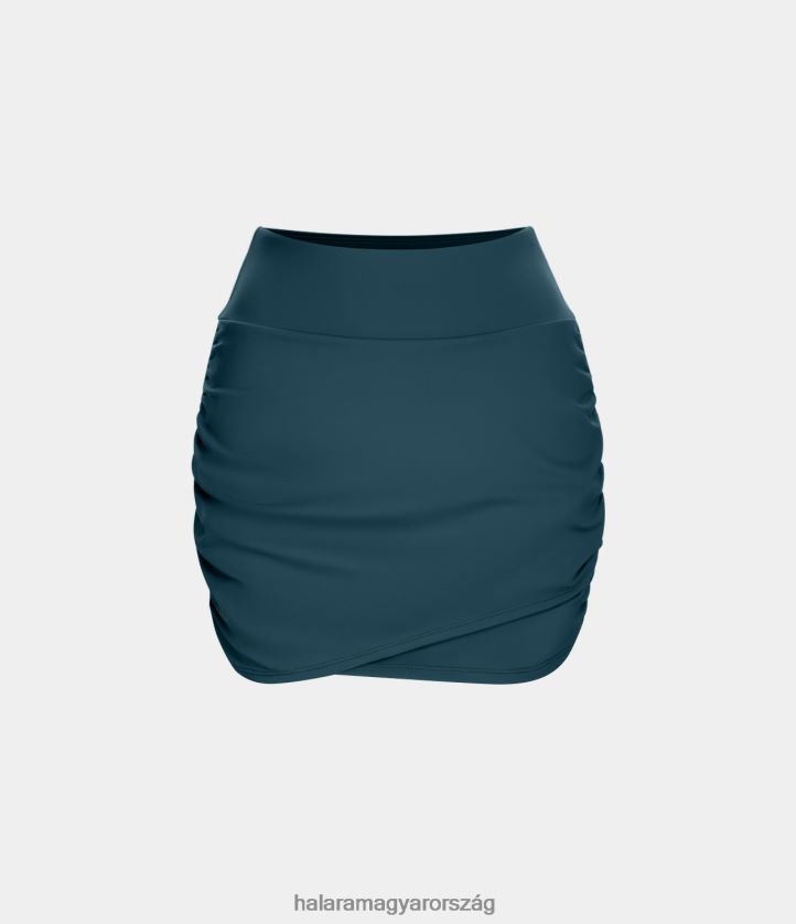 aktív ruházat Halara Magas derekú bodycon oldalzseb 2 az 1-ben mini domború alkalmi szoknya majolika kék nők 8FPF80501