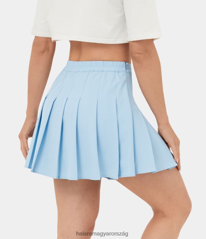 aktív ruházat Halara magas derekú cipzár 2 az 1-ben oldalzseb redős mini teniszszoknya-szellős omphalodes nők 8FPF80574