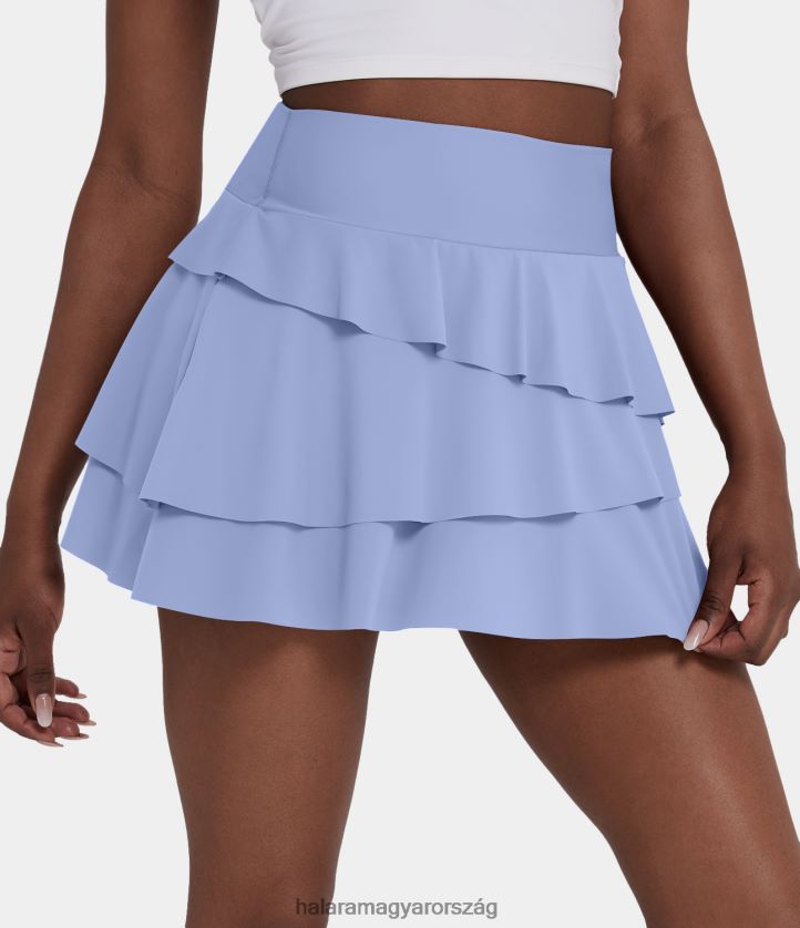 aktív ruházat Halara mindennapi magas derekú 2 az 1-ben teniszszoknya-trüffel kék gém nők 8FPF80644