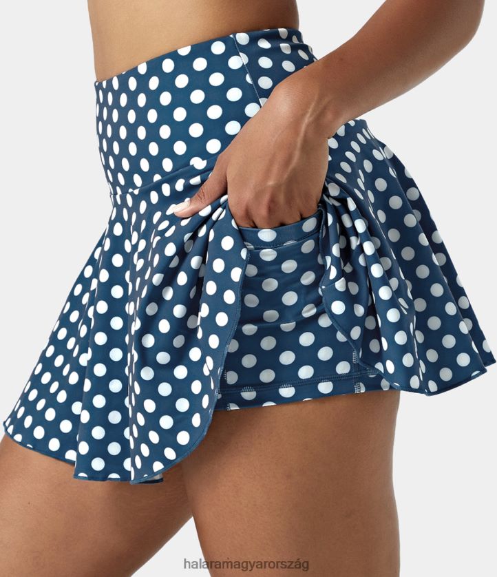 aktív ruházat Halara mindennapi magas derekú zseb 2 az 1-ben aktív szoknya - csodálatos polka polka nők 8FPF80515