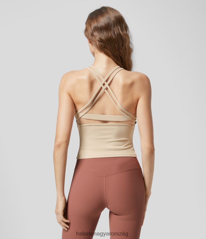 aktív ruházat Halara kerek nyakú hát nélküli, keresztben kivágott dupla pántos jóga felső angóranyúl nők 8FPF801773