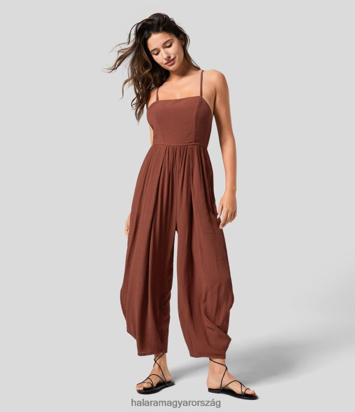 ruházat Halara spagettipántos hát nélküli fűzős, oldalsó zsebes üdülőruházat pálinkás szippantás nők 8FPF802070