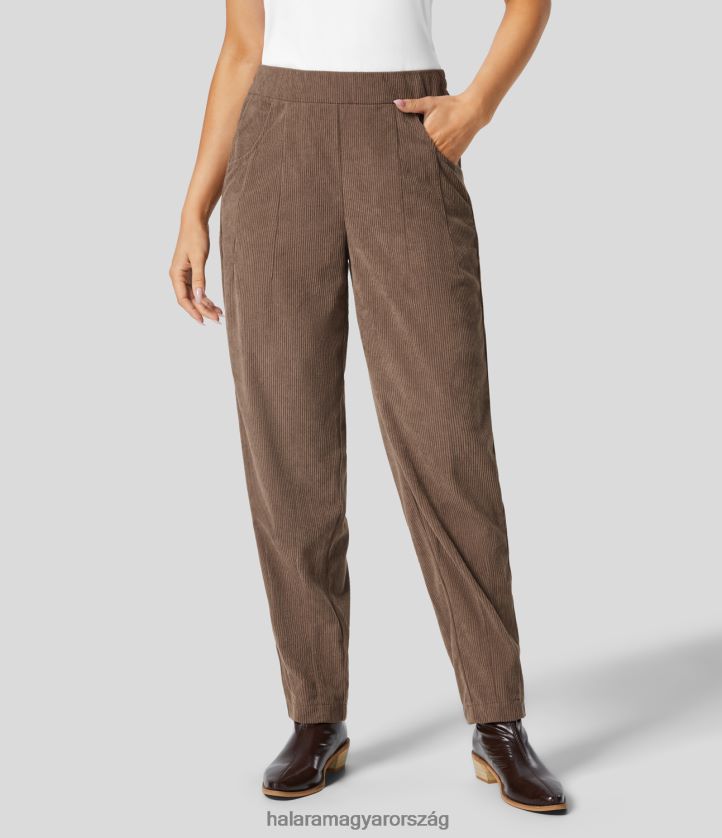 ruházat Halara középen emelkedő elasztikus derékrész több zsebes munka kordbársony nadrág eredeti nők 8FPF80440