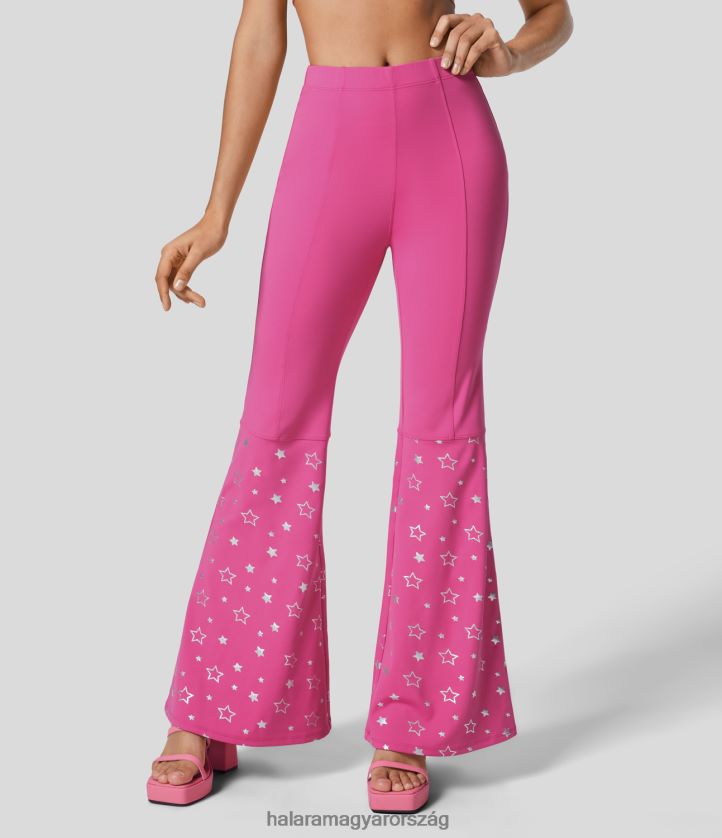 ruházat Halara magas derekú csillagmintás szuper lobogó partinadrág málna rózsa nők 8FPF80380