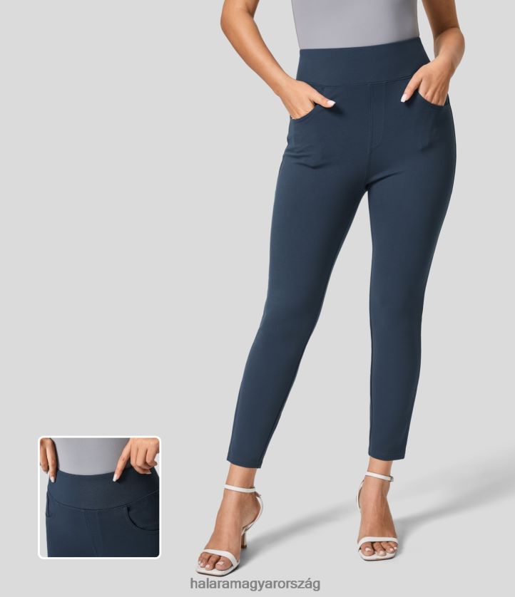 ruházat Halara magas derekú, több zsebes vékony 7/8-as munkanadrág Nagy Göncöl nők 8FPF80413