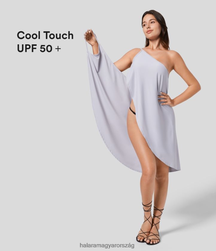 ruházat Halara spagetti pántos crossover háttámla fedő fel wrap hideg érintéses üdülőruha ködös lila nők 8FPF801133